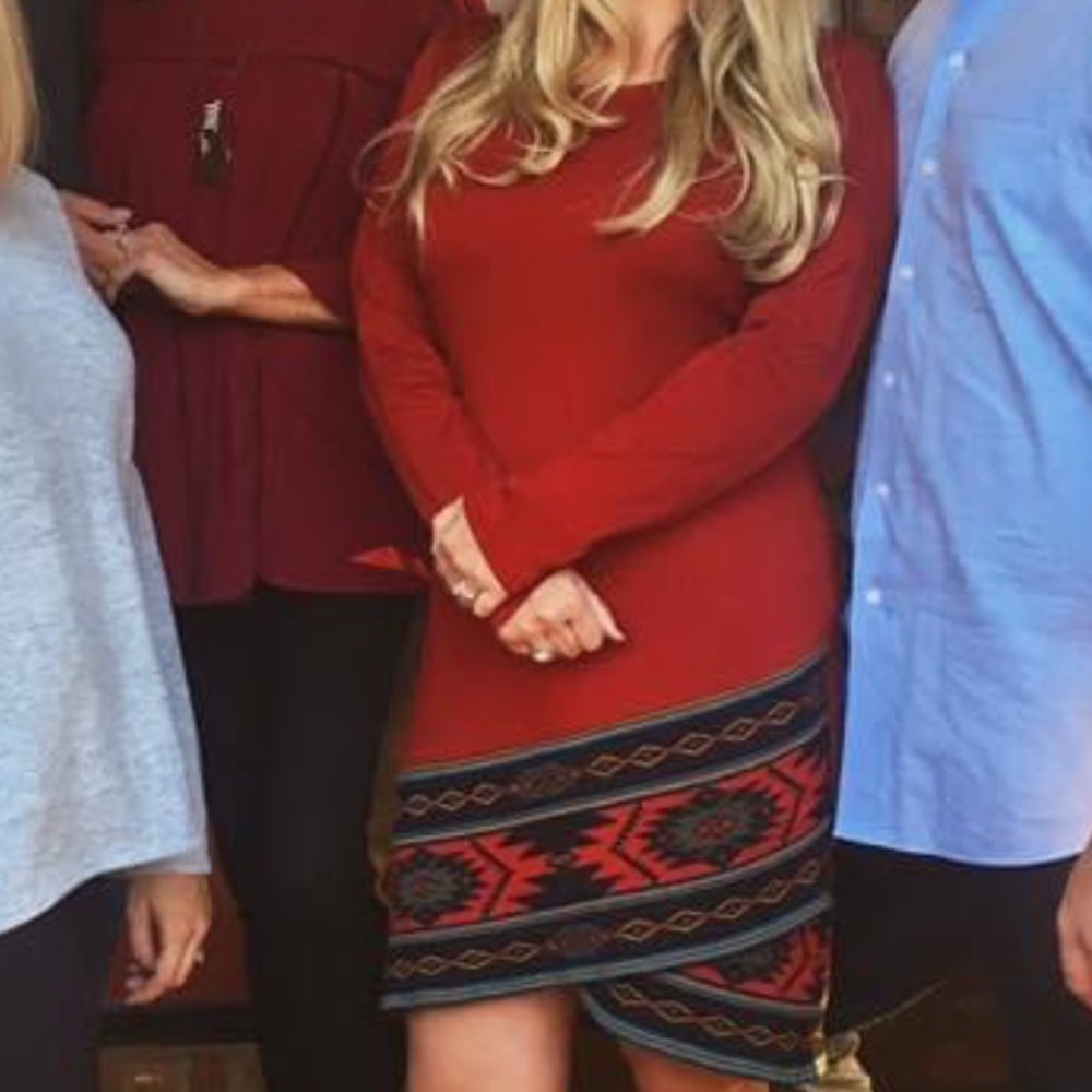 Rust colored fall dress